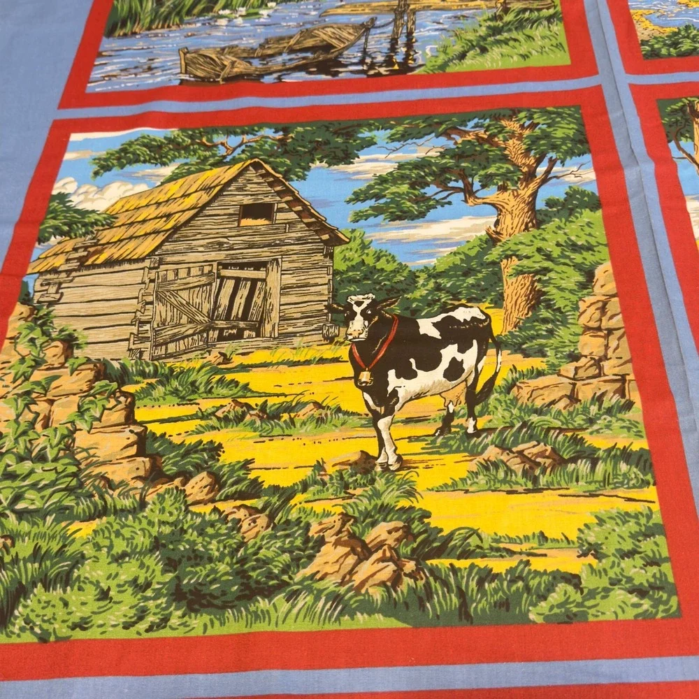 Farmhouse Barn Mill Country Living Fabric 35